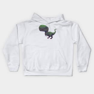 Green T-Rex Kids Hoodie